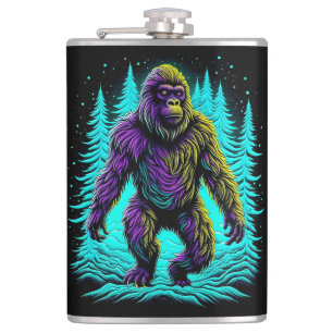 Petaca Sasquatch Gran pie en Verde azulado y negro
