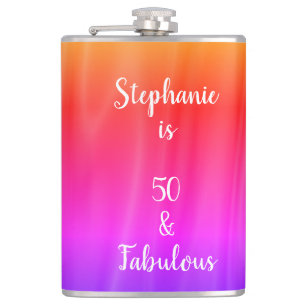 Petaca Satin Satin Shiny 50 y Fabuloso Ombre Púrpura Rosa