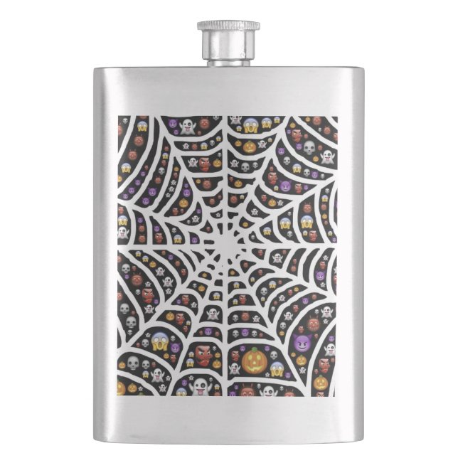 Petaca Scary Spooky Cobweb Collage (Anverso)