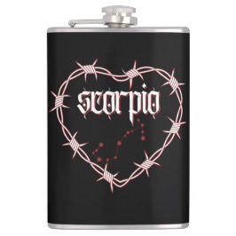 Petaca Scorpio Constellation Gótico Dark Edgy Celestial
