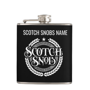 Petaca Scotch Snob - gracioso borracho de whisky