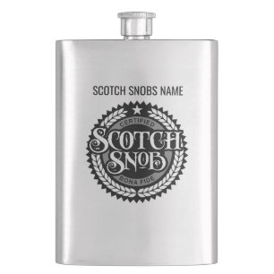 Petaca Scotch Snob - gracioso borracho de whisky