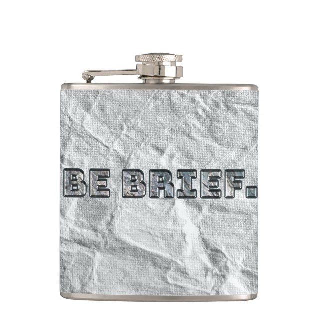 Petaca Sé Breve. (Anverso)