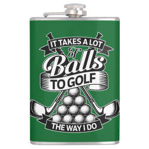 Petaca Se Necesitan Muchas Bolas - golf divertido