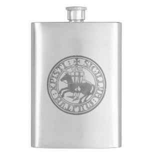 Petaca Sello de los Caballeros Templarios Dos Caballeros 