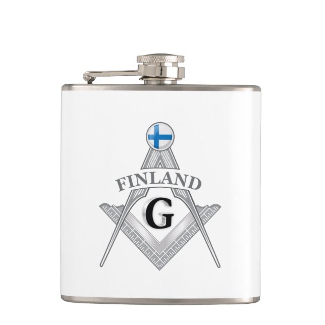 Petaca señal de masonería de Finlandia (Anverso)