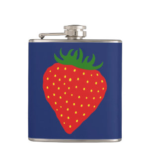 Petaca Sencillamente frasco personalizado de fresa