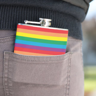Petaca Sencillamente patrón arco iris