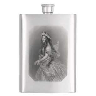 Petaca Señora Flask del Victorian del vintage