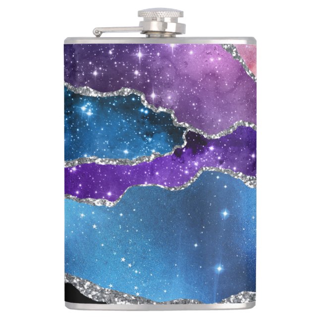 Petaca Serie Galaxy Agate Diseño 7 Frasco (Anverso)