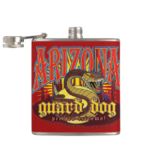 Petaca Serpiente de Perro de la Guardia de Arizona