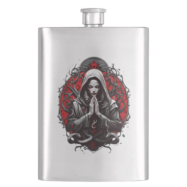 Petaca Serpiente sacerdotisa de la sombra (Anverso)