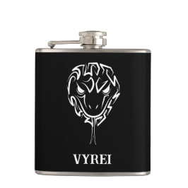 Petaca Serpiente Tribal Negra y Blanca