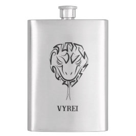 Petaca Serpiente Tribal Negra y Blanca