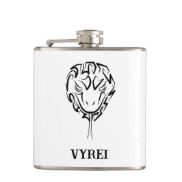 Petaca Serpiente Tribal Negra y Blanca