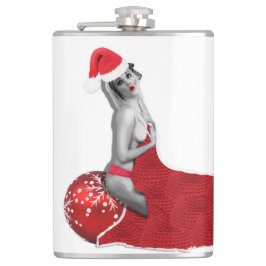 Petaca Sexy Retro Vintage Pinup Chica Arte Hip Flask Xmas