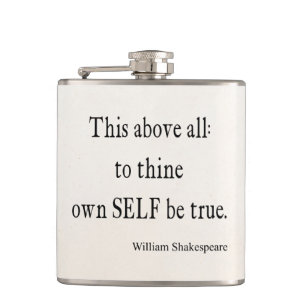 Petaca Shakespeare que la cita a Thine posee a uno mismo