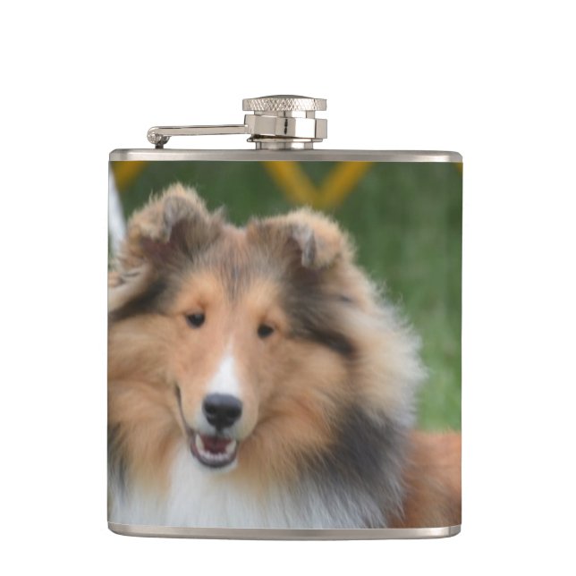 Petaca Sheltie lindo (Anverso)