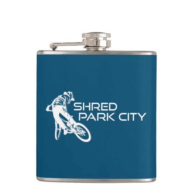 Petaca Shred Park City Utah Montaña Bicicleta (Anverso)