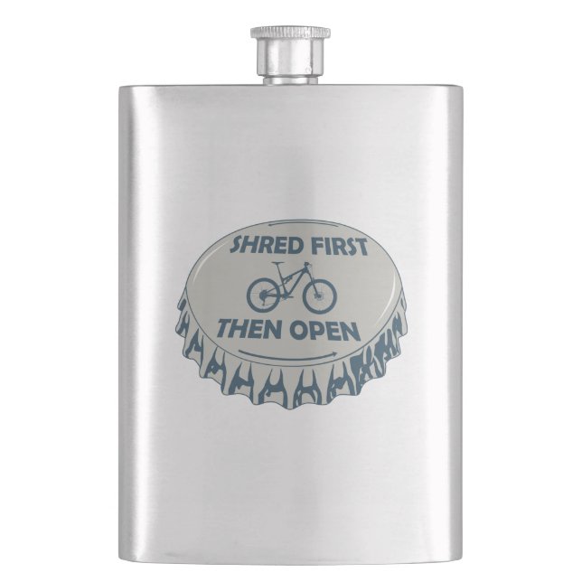 Petaca Shred primero y luego Open Mountain Bicicleta (Anverso)