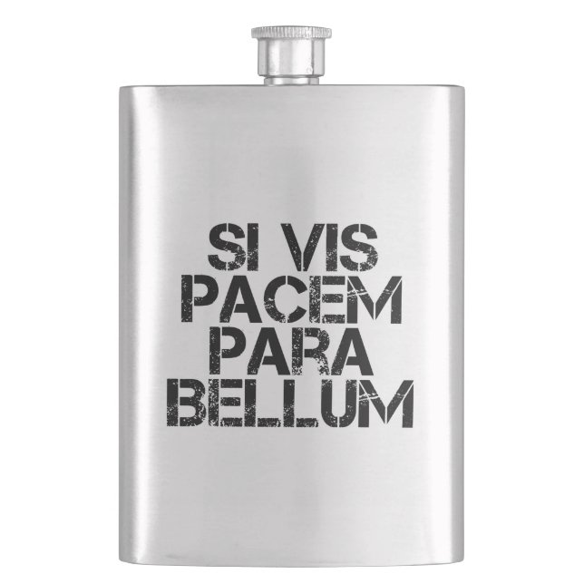 Petaca Si Vis Pacem Para Bellum (Anverso)