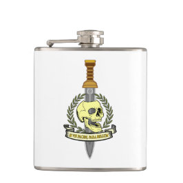 Petaca Si Vis Pacem, Para Bellum.. Skull