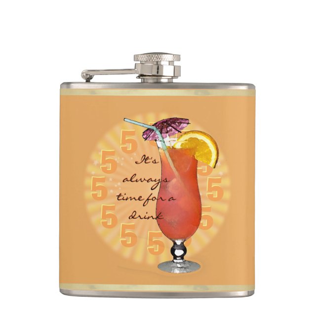 Petaca Siempre es hora de beber ;-) (Anverso)