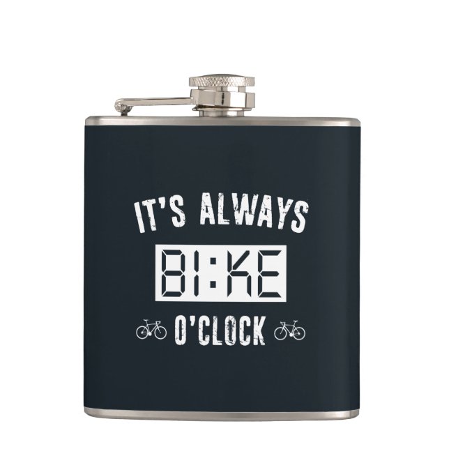 Petaca Siempre es la bicicleta O'Clock (Anverso)