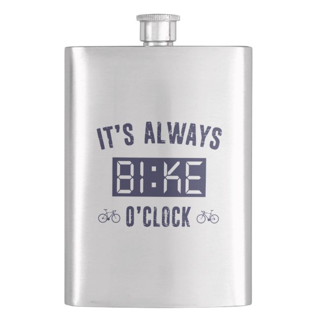 Petaca Siempre es la bicicleta O'Clock (Anverso)