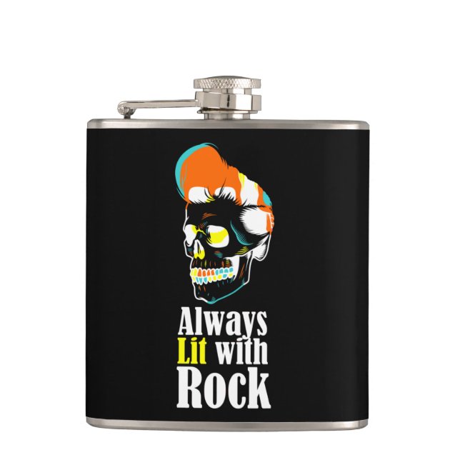 Petaca Siempre iluminado con rock (Anverso)