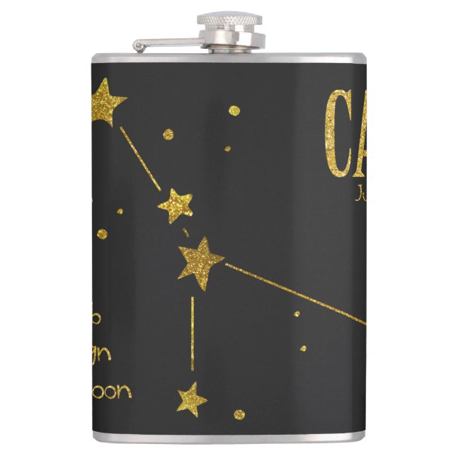 Petaca Signo de estrella cangrejo (Anverso)