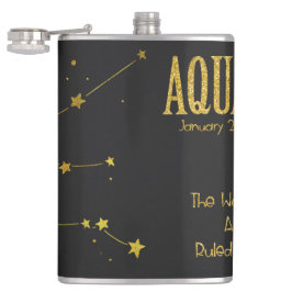 Petaca Signo de estrella de acuario