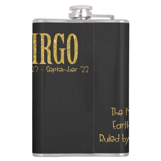 Petaca Signo de estrella de Virgo (Reverso)