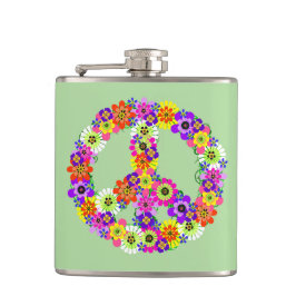 Petaca Signo de paz floral