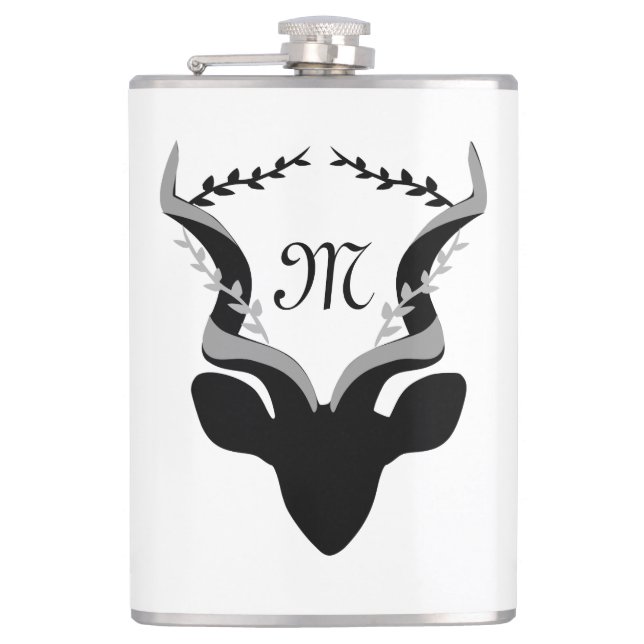 Petaca Silhouette Antelope oscuro con Monograma personali (Anverso)