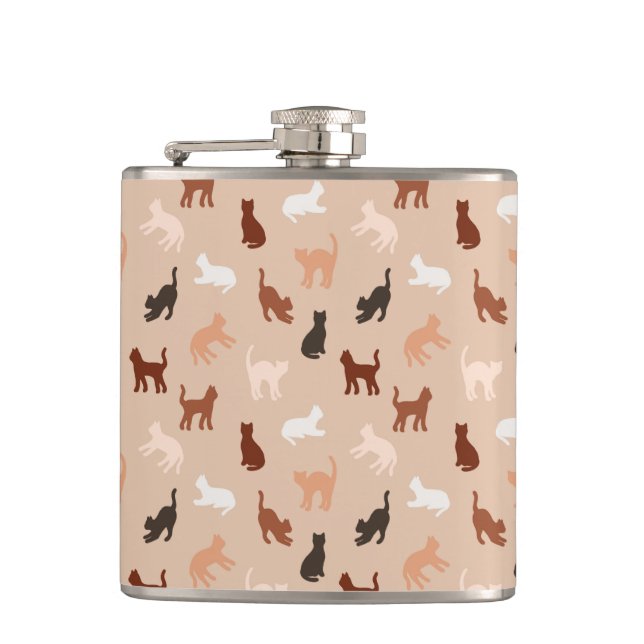 Petaca Silhouette de gato (Anverso)