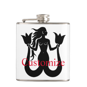 Petaca Silhouette de sirena de dos colas Thunder_Cove