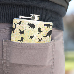 Petaca silueta pez tiburón gradiente de ballena galaxia e