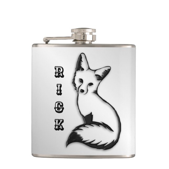 Petaca Silver Fox Personalizado (Anverso)