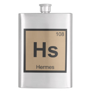 Petaca Símbolo de la tabla periódica de química Hs - Dios