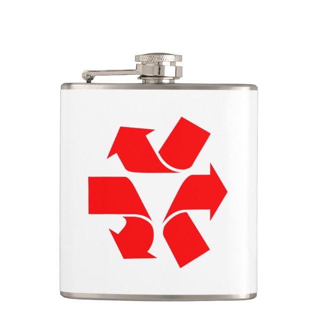 Petaca Símbolo de no reciclar (Anverso)