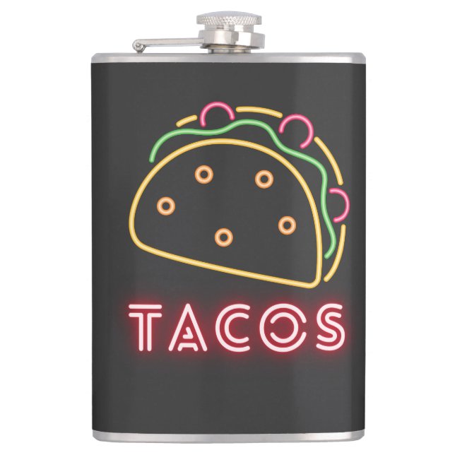 Petaca Símbolo de Tacos Neon  (Anverso)