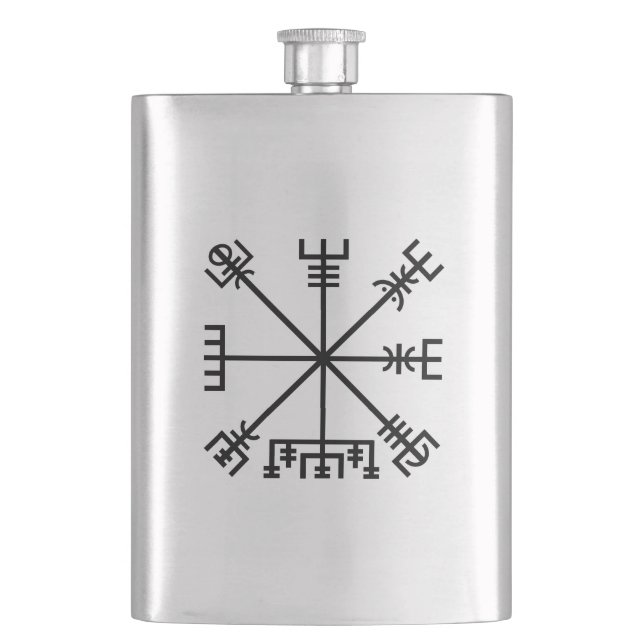 Petaca Símbolo de viking de vegvisir (Anverso)