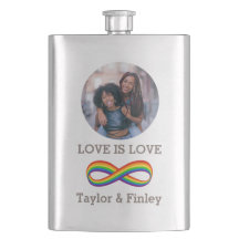 Símbolo infinito de amor arcoiris Personalizado or