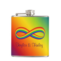 Símbolo infinito de amor arcoiris Personalizado or