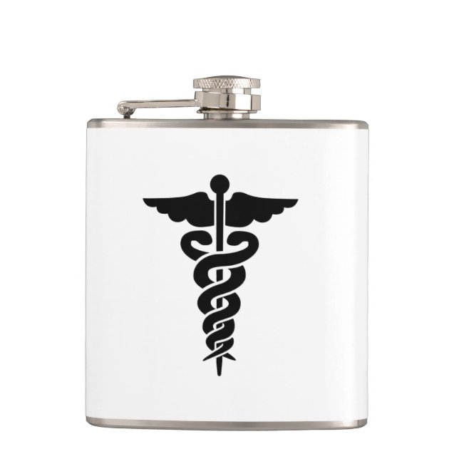 Petaca Símbolo médico (Anverso)