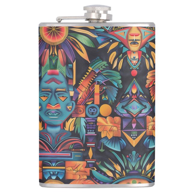 Petaca "Simetría Epochal" Vinyl Flask 8oz (Anverso)