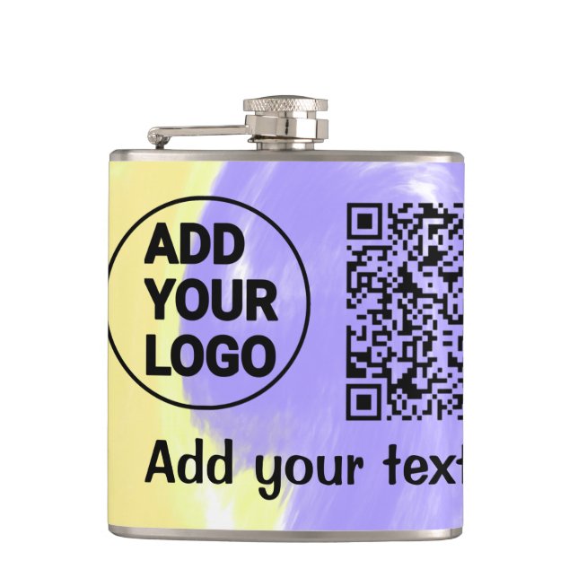 Petaca Simple código qr minimal agregar logo escanear nom (Anverso)
