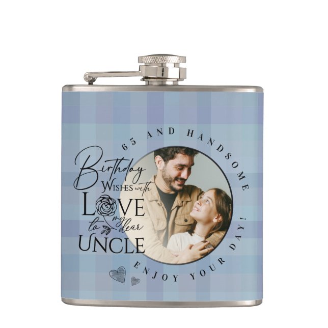 Petaca Simple Gifts For Uncle | Custom Birthday  (Anverso)