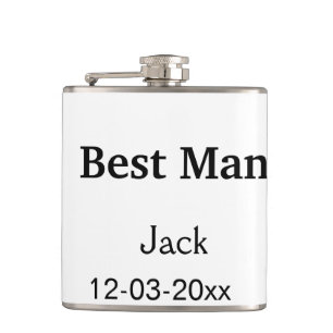 Petaca SIMPLE MINIMAL añade tu nombre padrino personaliza